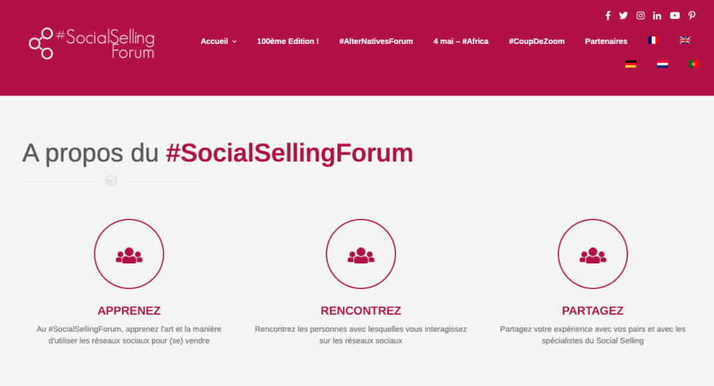 site du #SocialSellingForum
